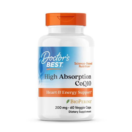 Doctor's Best High Absorption CoQ10 with BioPerine, 200 mg, 60 Veggie Caps