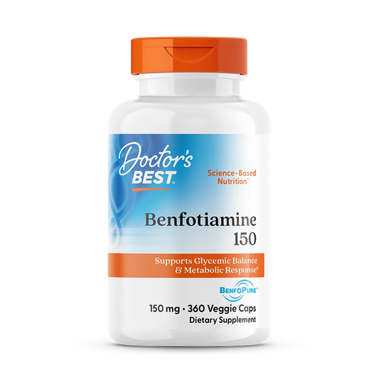 Doctor's Best Benfotiamine with BenfoPure, 150 mg, 360 Veggie Caps
