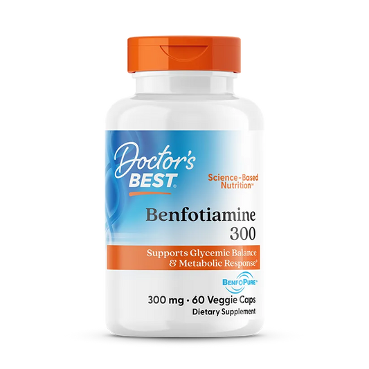Doctor's Best Benfotiamine with BenfoPure, 300 mg, 60 Veggie Caps