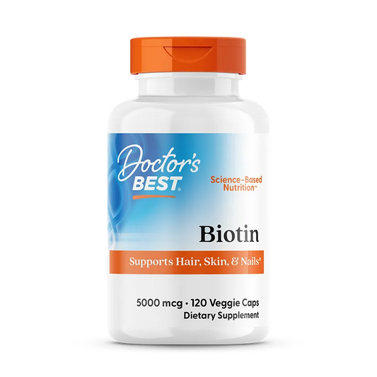 Doctor's Best Biotin, 5,000 mcg,  120 Veggie Caps